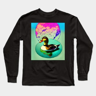 Trippy Duck Long Sleeve T-Shirt